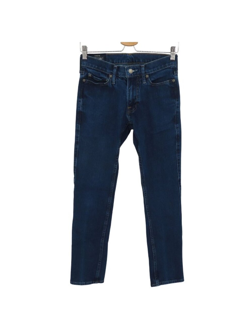 Abercrombie & Fitch Mens 26W 30L Langdon Skinny Stretch Dark Blue Denim Jeans